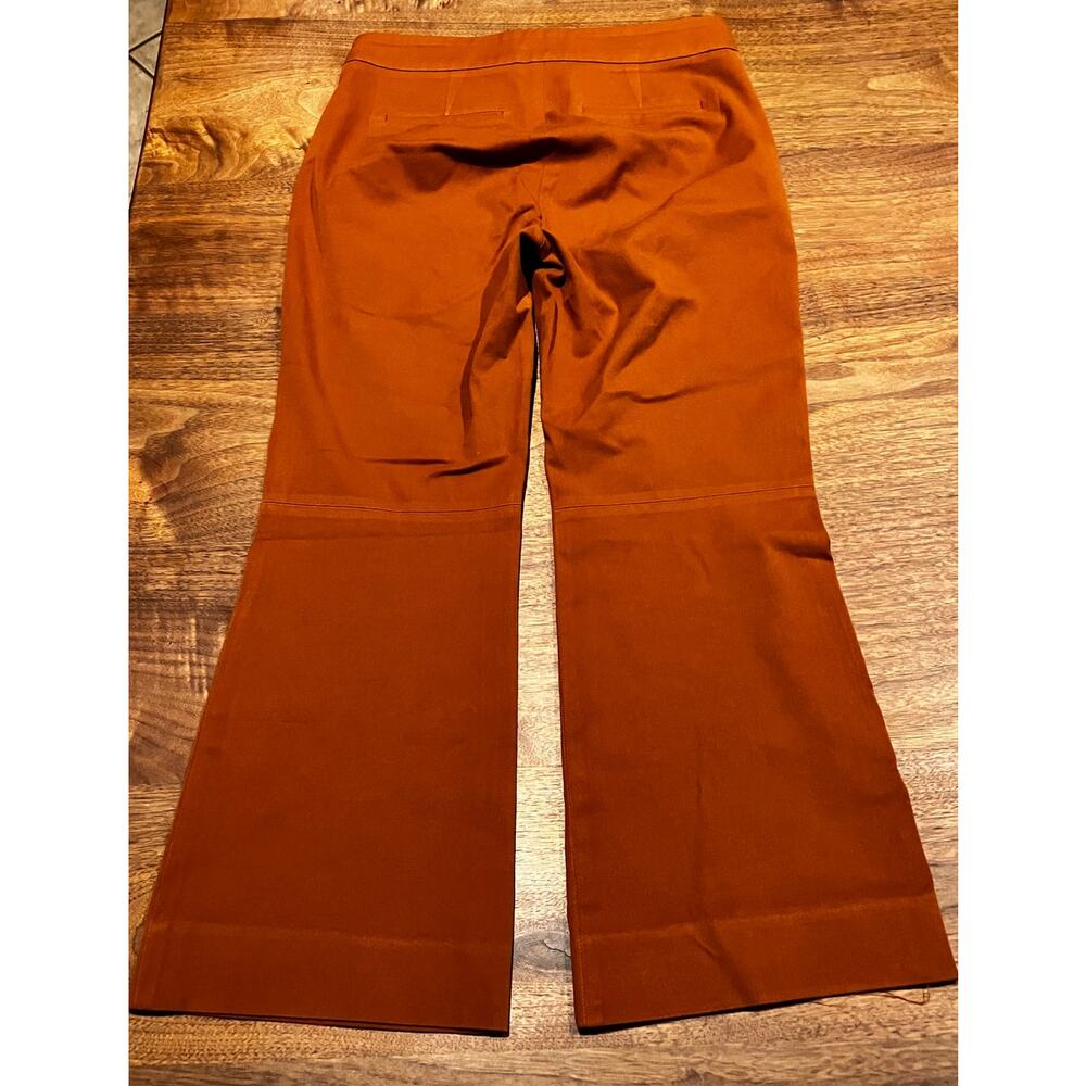 J.Crew‎ Women’s Orange Rust Dress Pants Size 4 Tailored Career Work Slacks - Picture 2 of 7
